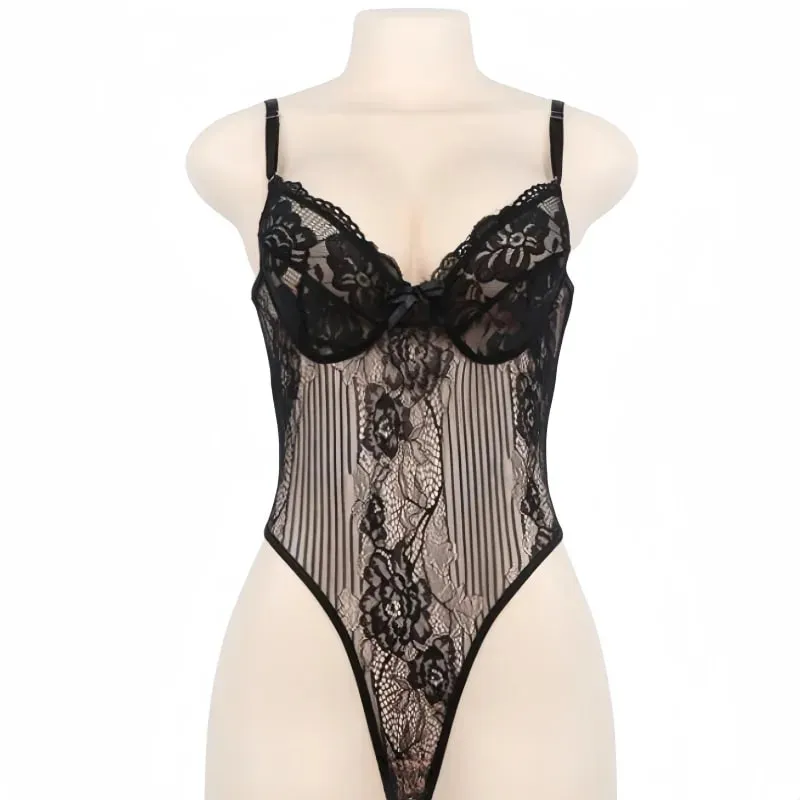 Lace Sleeveless Off Shoulder Camisole Black Bodysuits Strap Bodyson Body Shirts Suits Sexy Tops Lingerie for Women Plus Size XXL — image 8