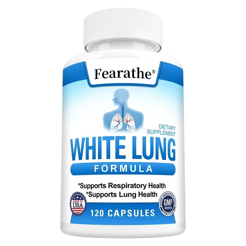 White Lung Capsules - Lung Cleanse & Detox Support Lung Health. Supports Respiratory Health