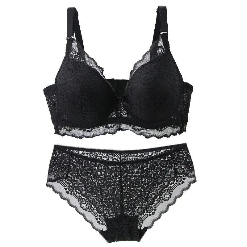 2027New Thin Mode Push Up Bra Sets 34/75 36/80 38/85 40/90 42/95 44/100 BCDE Underwear For Women Lingerie