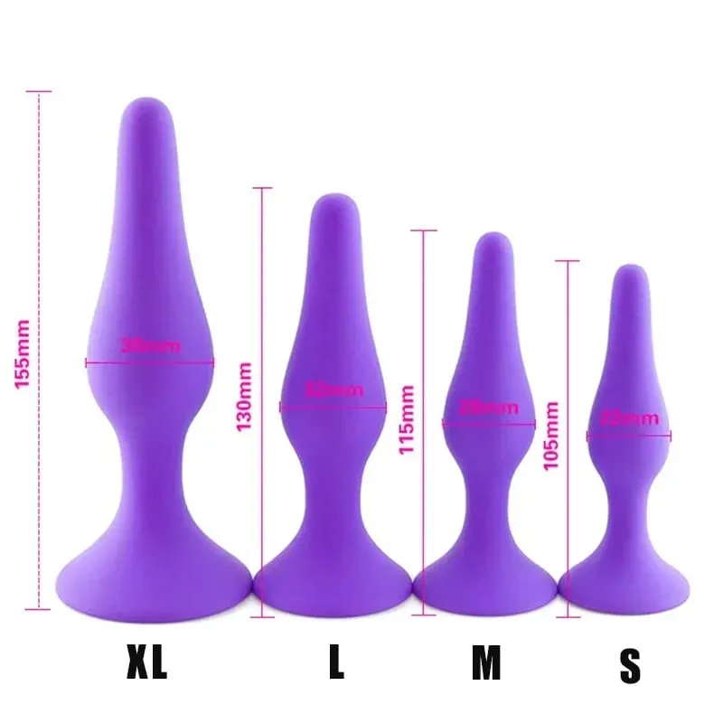 Plugue anal de silicone p/m/l/xl, plugue anal para estimulação do ânus, massagem de próstata, brinquedos sexuais para mulheres, homens, dilatador anal gay, produtos sexuais