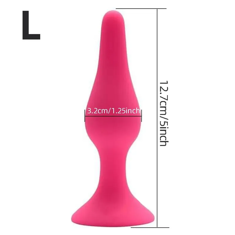 Plugue anal de silicone para iniciantes, plugue anal para homens e mulheres, massageador de próstata para gays, mini bala anal, masturbador, brinquedo sexual para homens