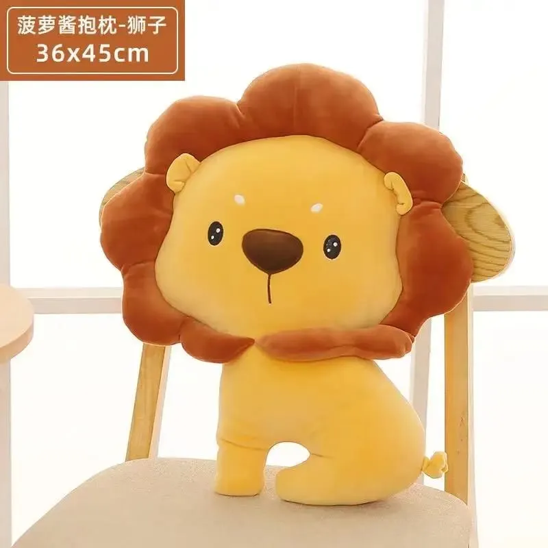 Cute Throw Pillows Crab Whale Goose Lion Pillow Comfortable Room Sofa Car Bed Office Headboard Cushion Doll Back Plush Toy Gift