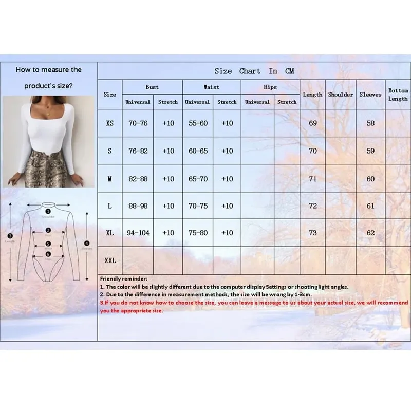 Long Sleeve Bodysuits Spring 2025 Square-Cut Collar Solid Bodycon Elastic Romper Sexy Y2k Women Clothing Fashion Club Party 2520 — image 7
