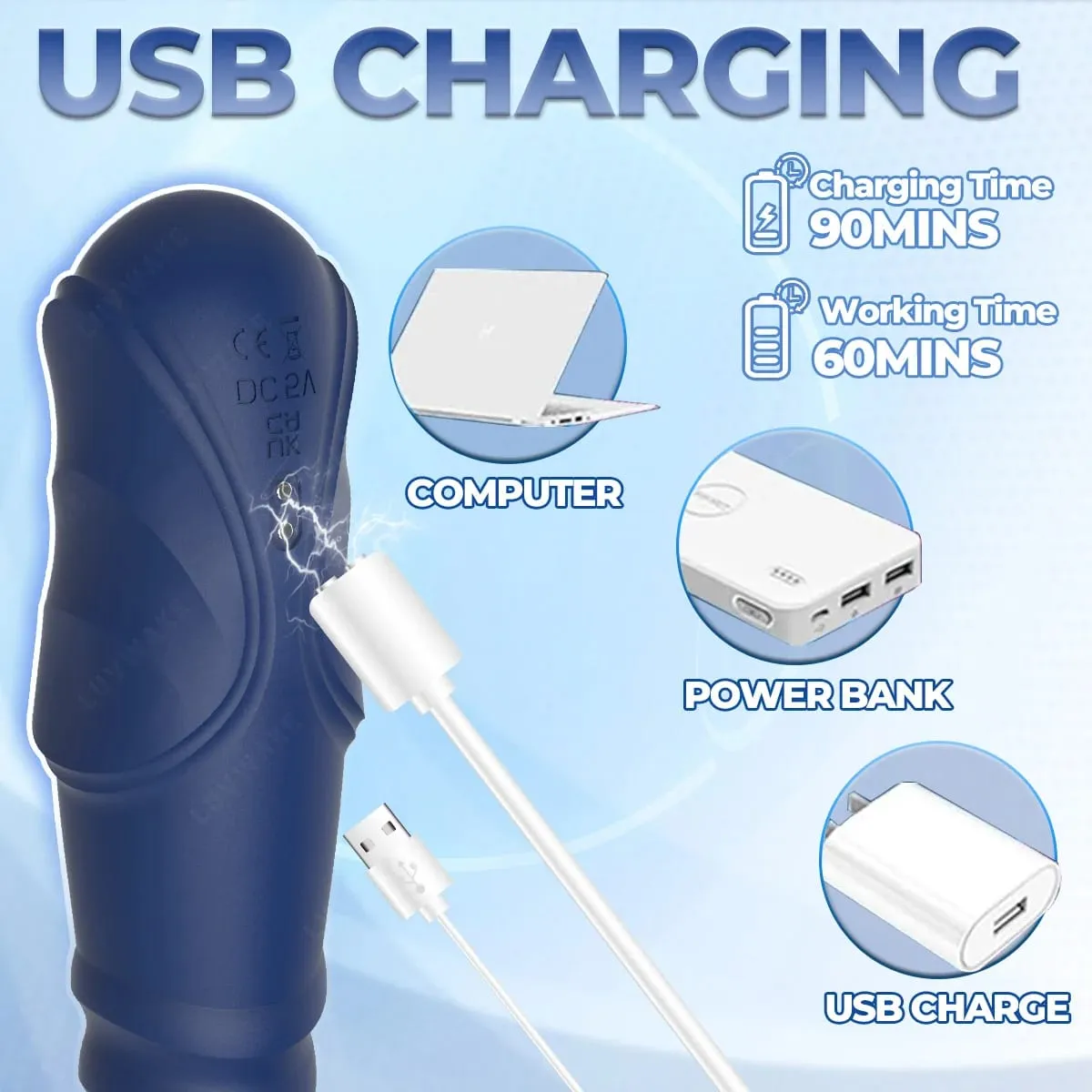 推力震動器 G 點震動器肛門假陽具帶 10 震動 3 推力液體矽膠陰道按摩陰蒂刺激器