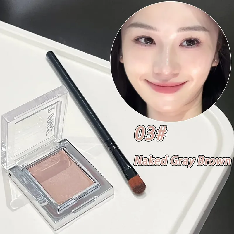 Herorange Misty Matte Cream Blush com conjunto de pincéis de maquiagem Textura fosca de baixa saturação ilumina a pele e cria looks de maquiagem encantadores