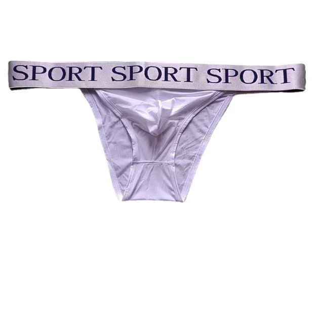 Sissy cuecas masculinas de seda gelo macia, cuecas sexy, bolsa confortável, fina, respirável, cintura baixa, mini cuecas, lingerie — image 6