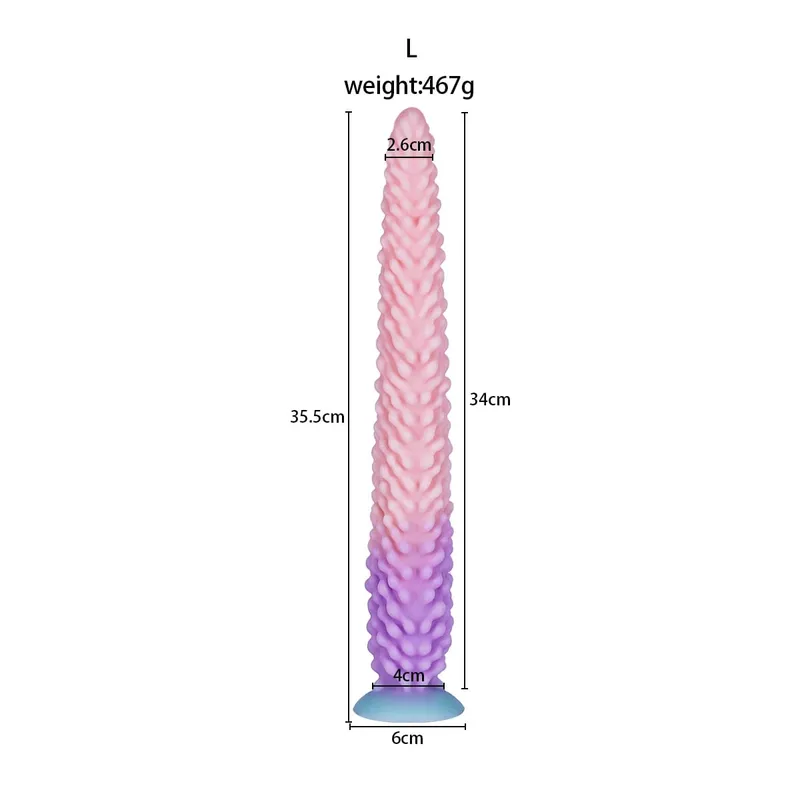 Enorme longo buttplug monstro tentáculo silicone anal plug vibrador com forte ventosa clitóris estimulação vagina brinquedos sexuais adultos