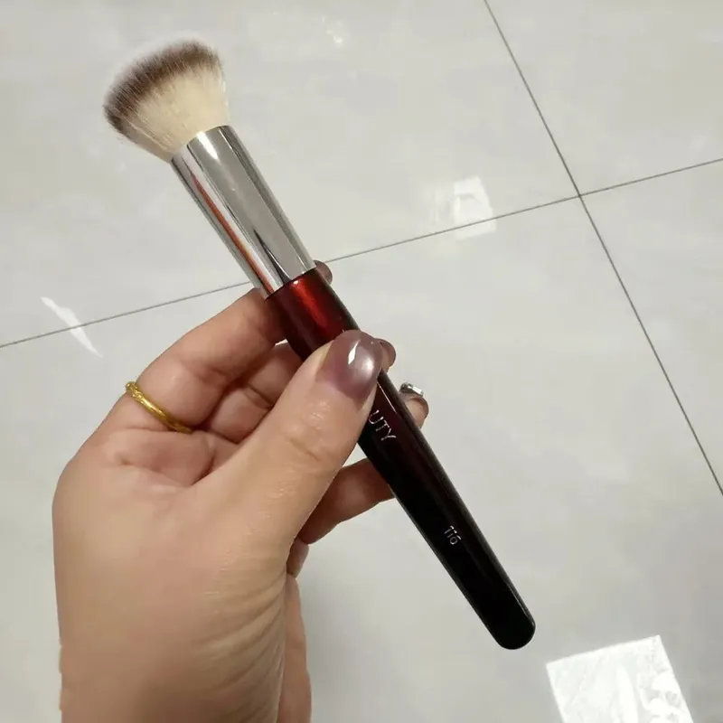 Pincéis de maquiagem para base com contornos, 1 peça, 101, base líquida, corretivo, pincel de maquiagem, cabo de madeira vermelha, ferramentas cosméticas 506 — image 17
