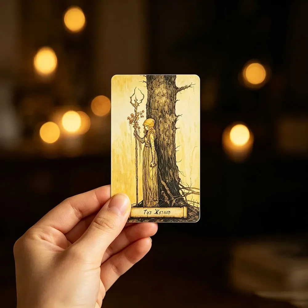 Baralho de tarô Shadow Fates - 78 cartas de meditação, cartas de adivinhação para autorreflexão e crescimento espiritual, ideais para introvertidos