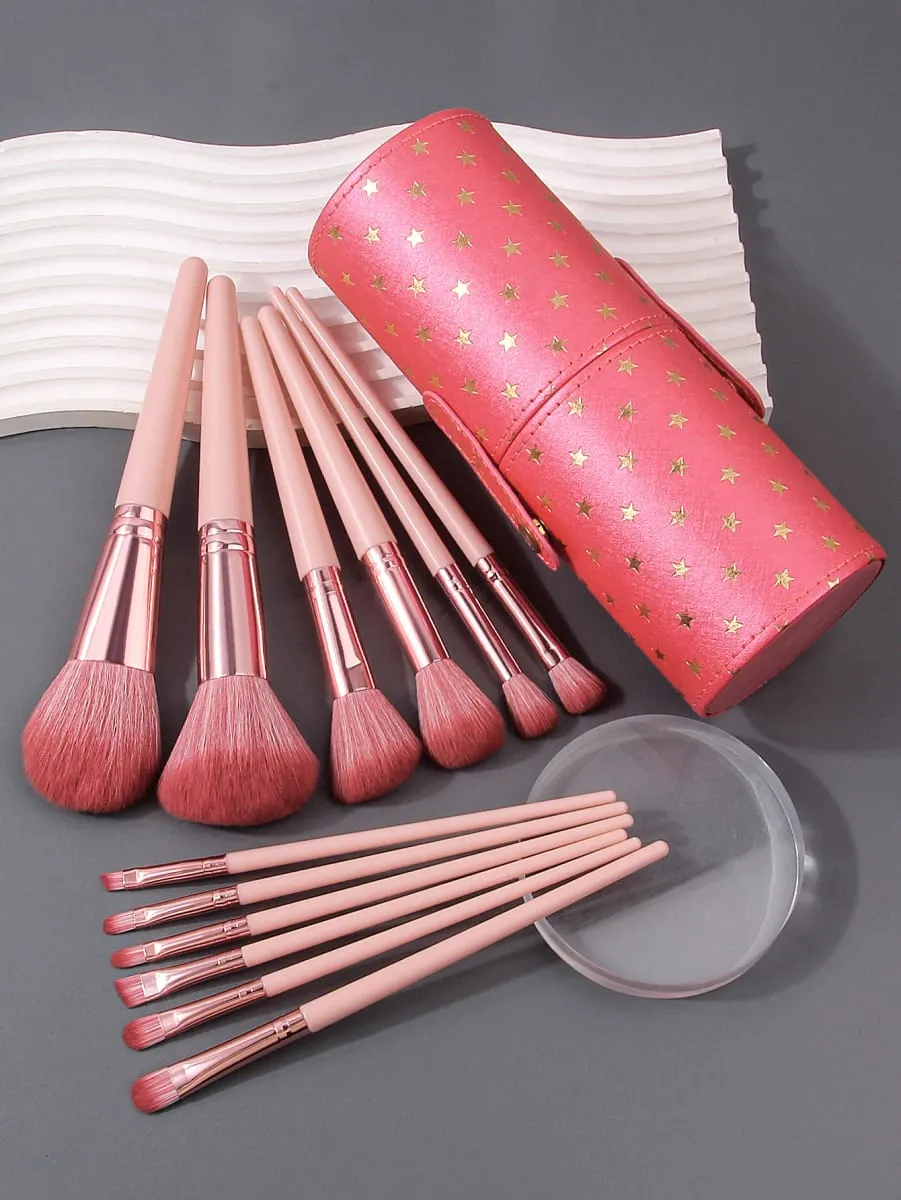 Portable Makeup Brushes 12pc Makeup Brush Set Synthetic Foundation Brush Powder Contour Eyeshadow Liner Blending Highlight
