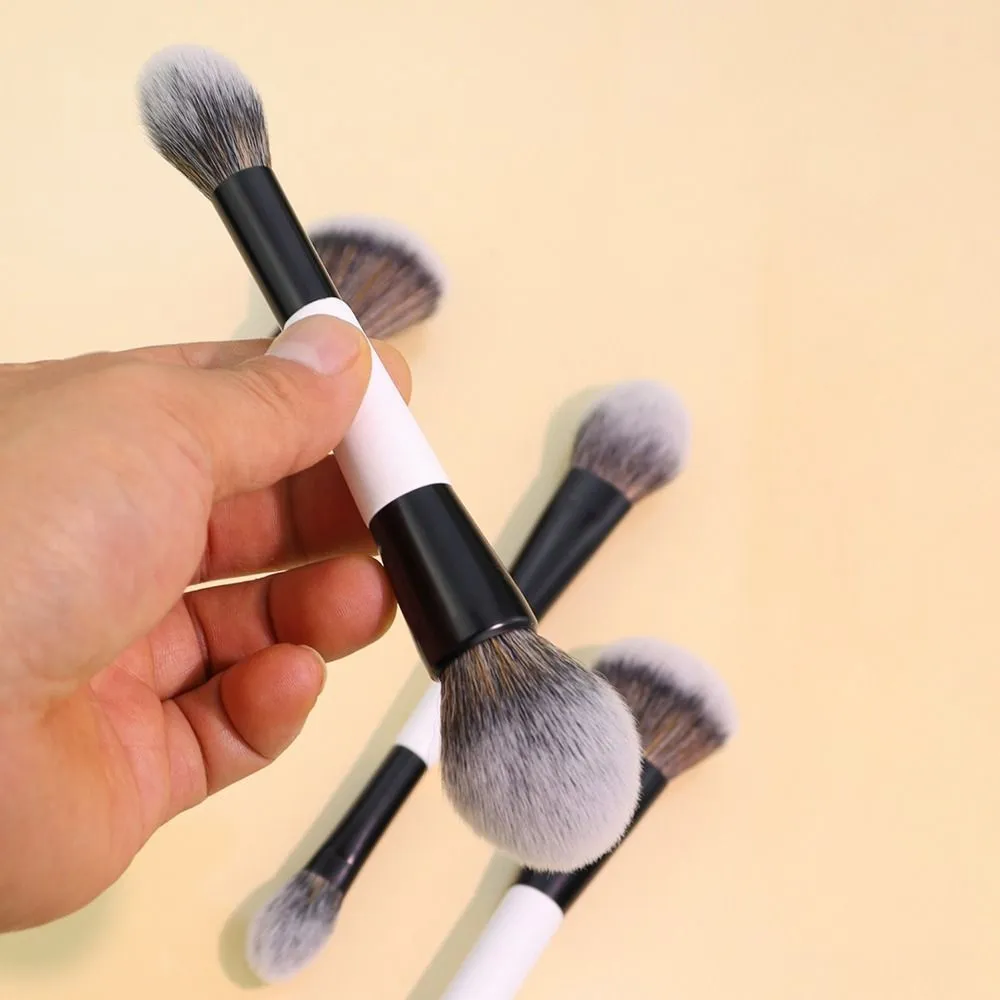 Pincel de contorno facial f4 de ponta dupla, multiuso, alta cobertura, sombra, corretivo, cosméticos, beleza, pó, blush — image 3