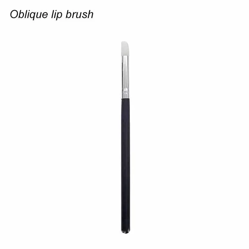 Brochas maquillaje silicone sombra lábio aplicador pincéis de maquiagem delineador lábio escova profissional sombra de olho ferramentas cosméticas