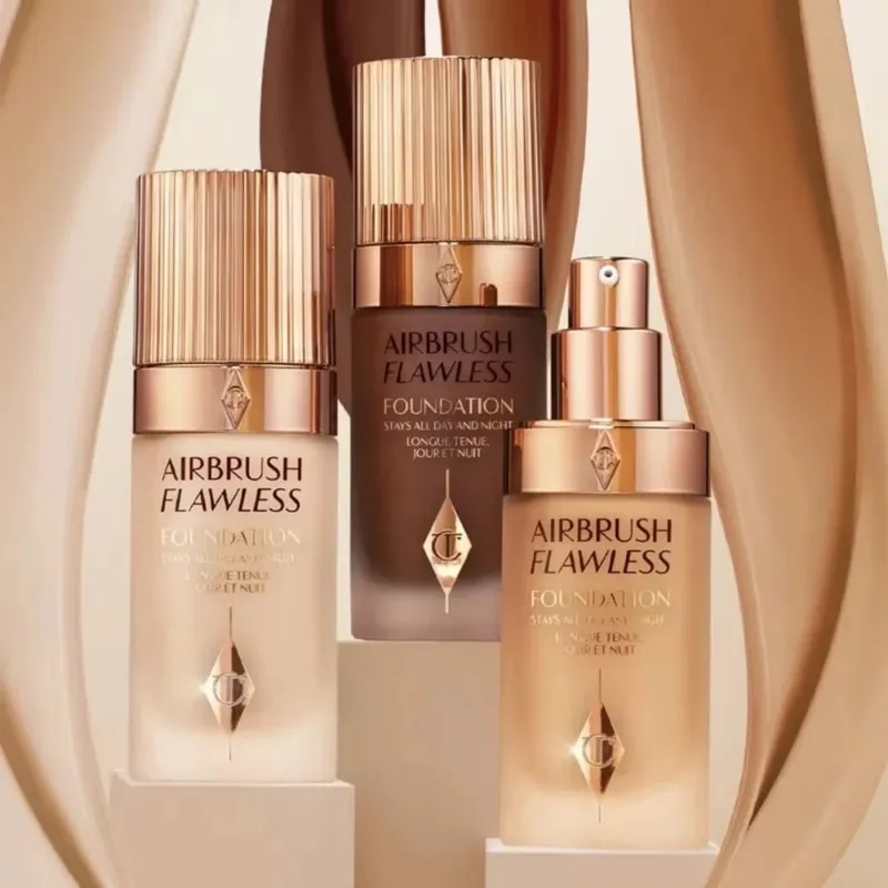 Charlotte Tilbury Liquid Foundation Cushion Foundation Setting Spray Pressed Powder Love 2 Color Powder Blusher Eyeshadow Rouge