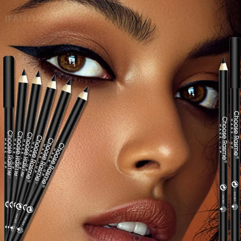 1-20Pcs Waterproof Black Eyeliner Pencils -Smudge-Proof Long-Lasting & Beginner-Friendly Smooth High Pigmented Punk Eye Makeup