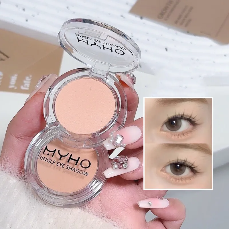 Tez fosca ilumina paleta de sombra de olho monocromático destaque sombra base primer cor pele nu maquiagem cosméticos diários