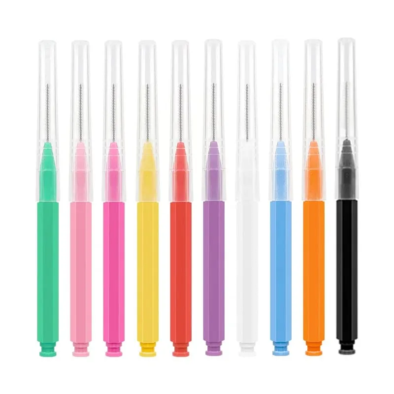 40 pçs mini escova de sobrancelha sobrancelha perm escova de maquiagem cílios extensão levantamento dobrável mini escovas de cílios dental limpo ferramentas de beleza