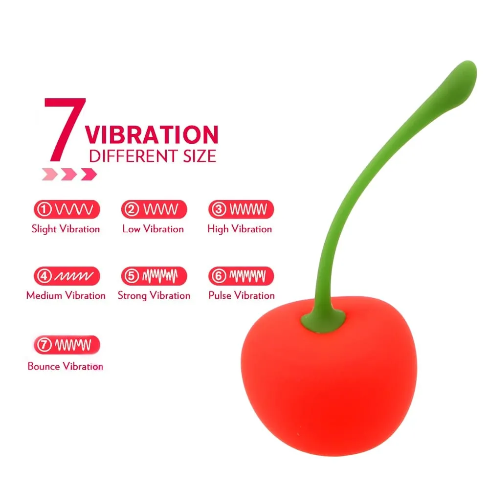 Vibradores eróticos de cereja para mulheres, estimulador de clitóris e mamilo, bolas vaginais, plugue anal, masturbador feminino, brinquedos sexuais sem fio para adultos — image 2