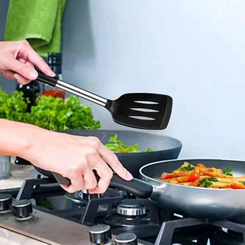 2Pcs Silicone Spatula Set Heat Resistant Nonstick Steak Spatula Kitchen Cooking Utensils Cookware Cooking Tool Set Spatula Kit — image 4