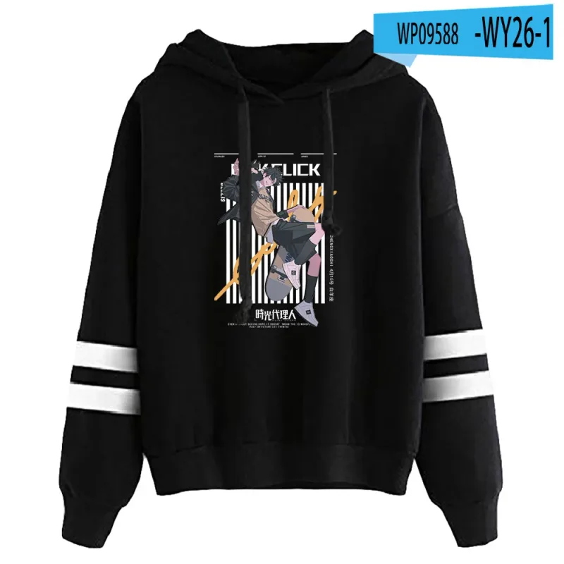 Link Click Anime Hoodie Unisex Pocketless Parallel Bars Sleeve Sweatshirts Women Men Hoodies Harajuku Streetwear Fashion Clothes
