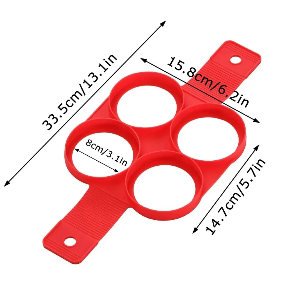 Ovo panqueca anel antiaderente fabricante de panqueca molde silicone ovo fogão frito ovo shaper omelete moldes para cozinha acessórios de cozimento