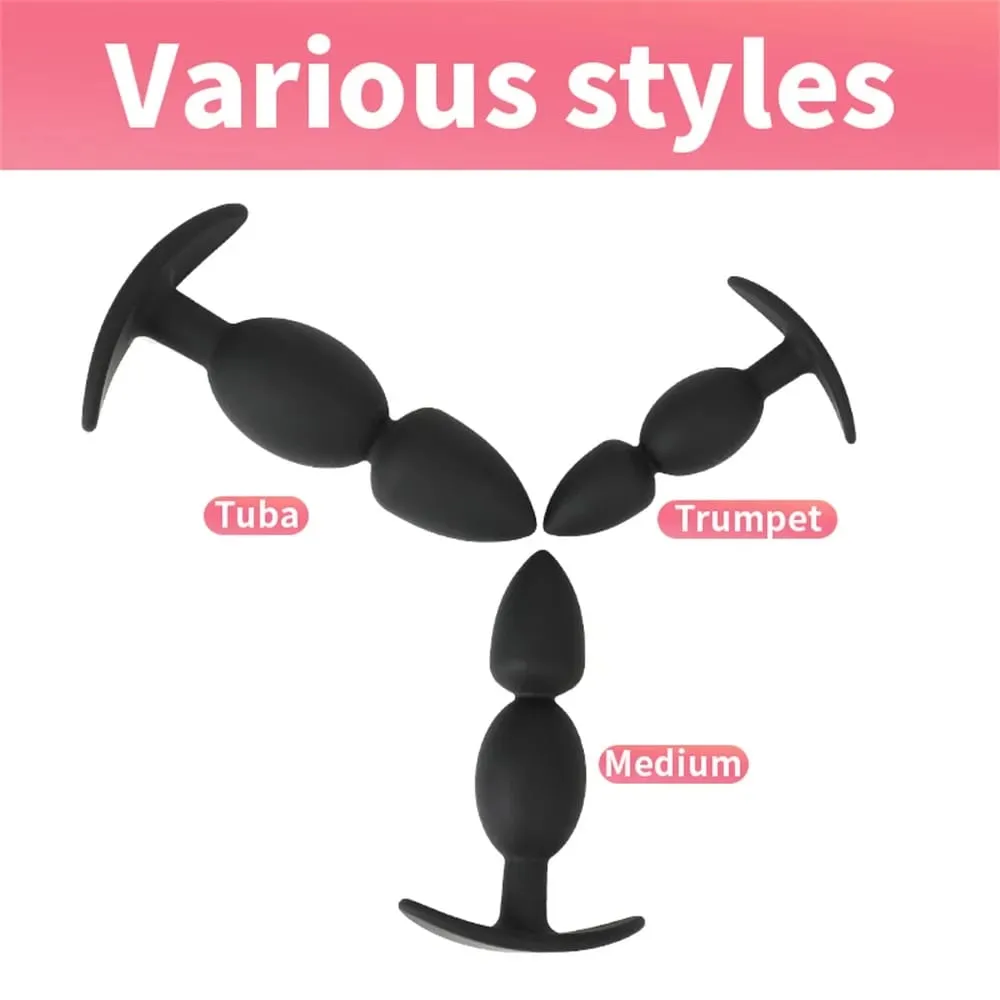 Silicone wearable anal plug anal contas vibrador butt plug massageador de próstata para iniciantes adultos experientes brinquedos sexuais dilatador anal