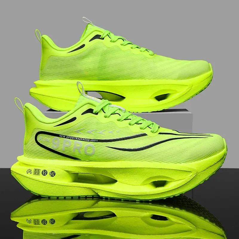 Confortável casual tênis de caminhada para homens maratona placa carbono tênis feminino basquete esporte masculino respirável