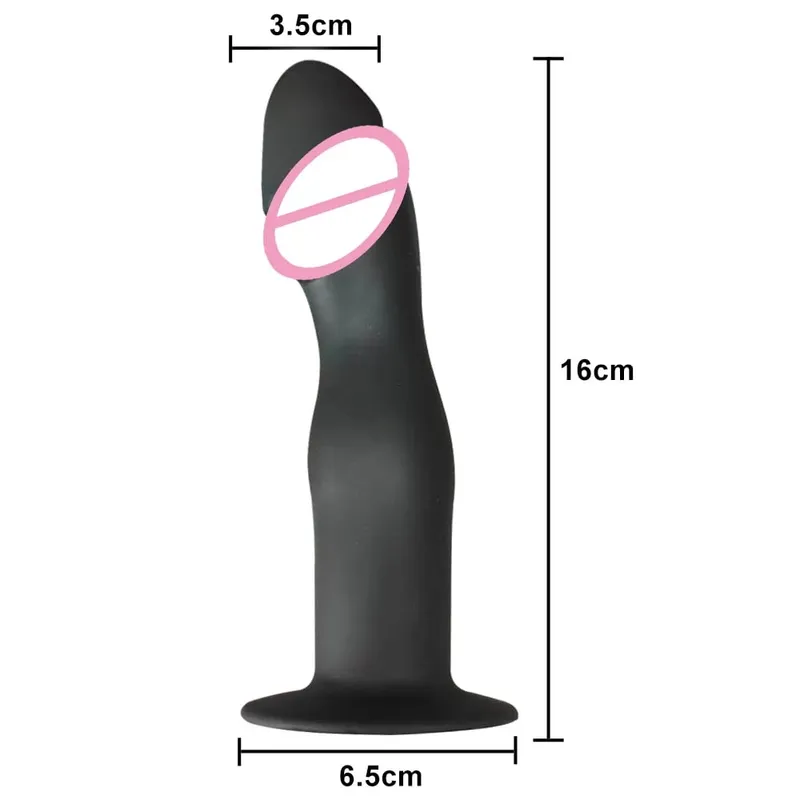 Vibrador de silicone líquido flexível para iniciante plugue anal massageador prosate ponto g ferramenta de massagem pessoal ventosa brinquedo sexual feminino