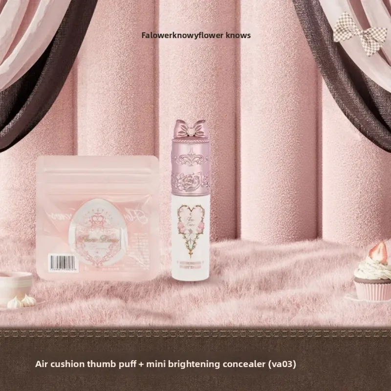 Flower Knows Cushion Foundation Shade Card + Mini Concealer Long-Lasting Moisturizing Full Coverage Face Makeup Sample Set