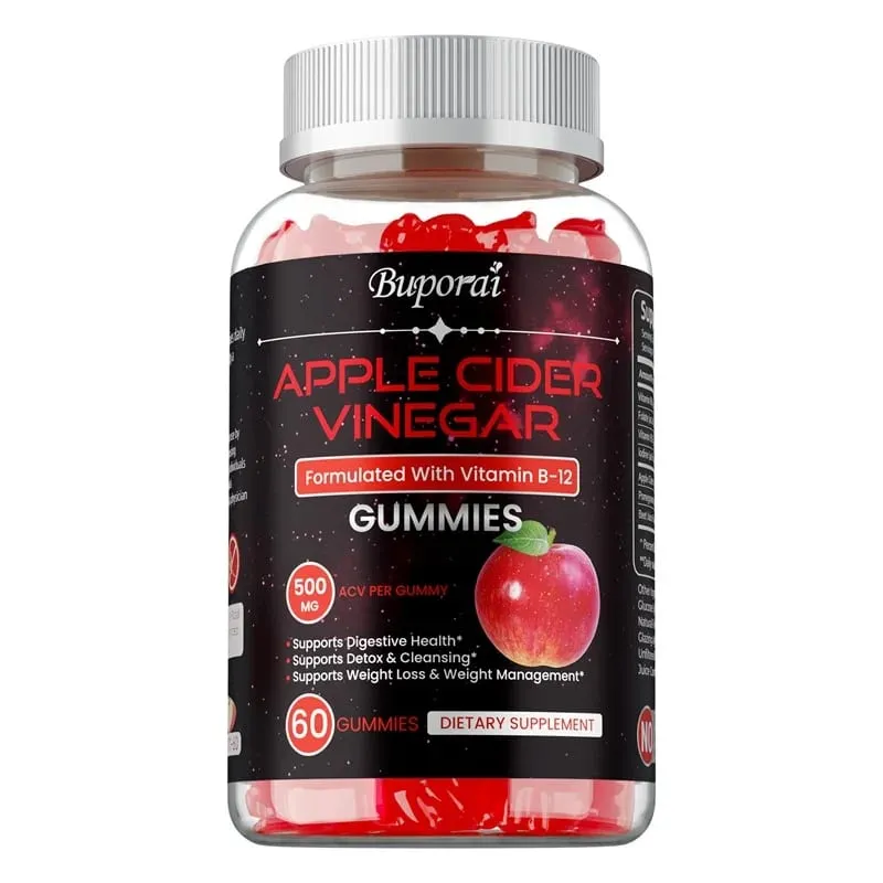Apple Cider Vinegar Gummies - Promotes Digestive Health Relieves Bloating and Constipation Burns Fat Weight Management