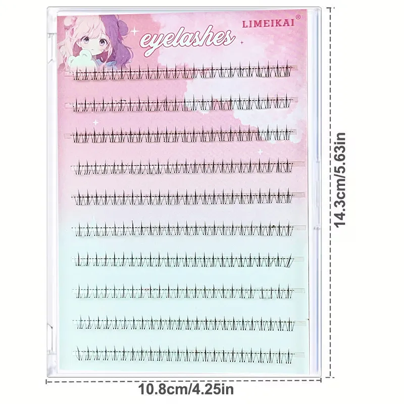 120pcs cílios inferiores autoadesivos de chama pequena e 80pcs cílios inferiores de fada sem cola 5mm de comprimento cada um para maquiagem dos olhos
