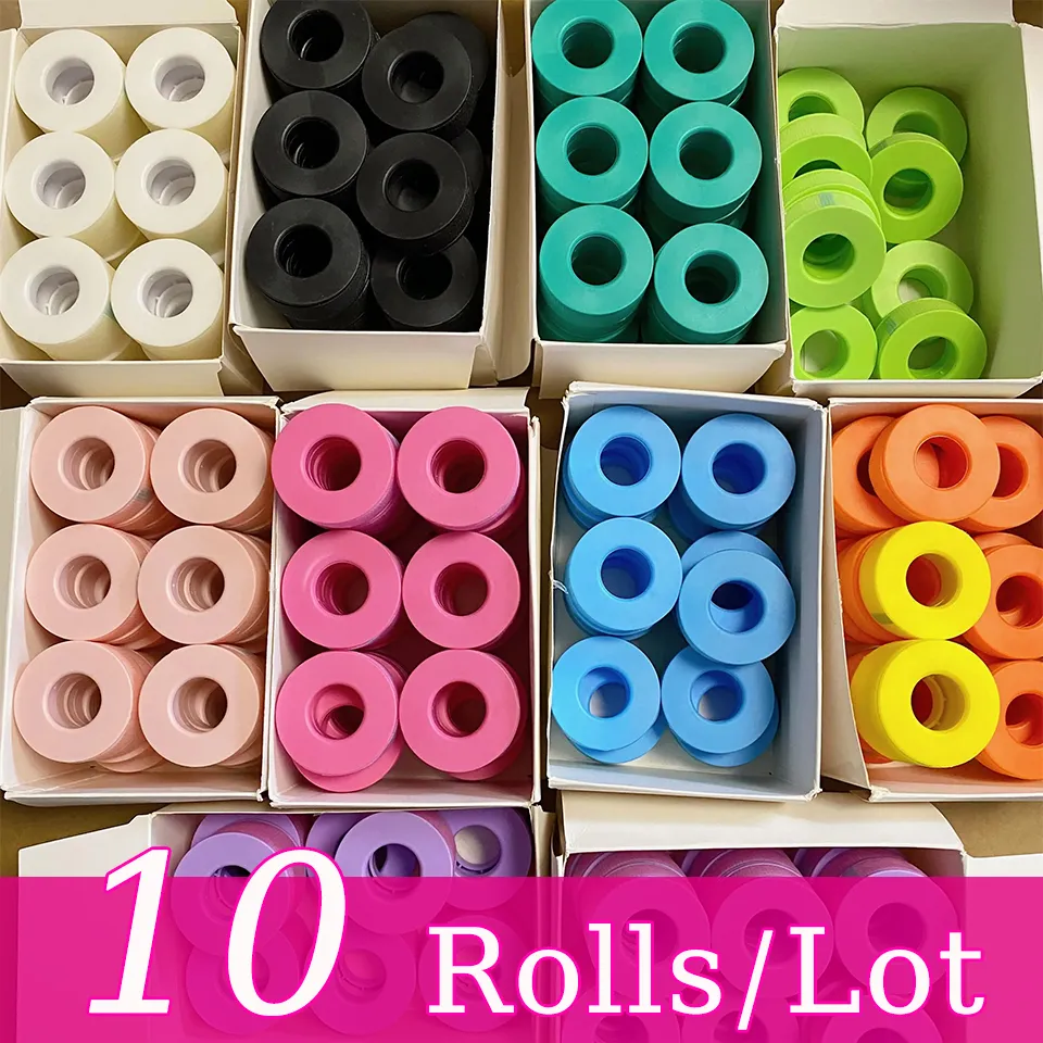5/10Rolls Silicone Gel Tape for Lash Extensions Non-Woven Breathable Sensitive‑Skin Under‑Eye Patch Lash Tape Makeup Tool Supply