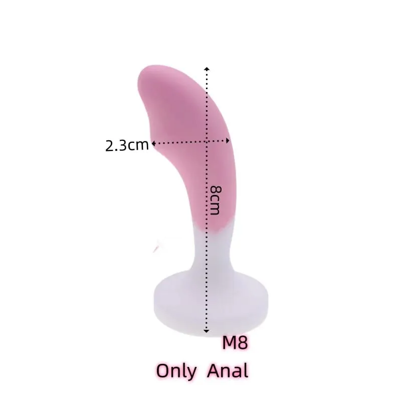 Pequeno silicone butt plug vibrador vaginal plug com destacável falso macio raposa coelho cauda para casal anal grânulo dilatador brinquedos sexuais