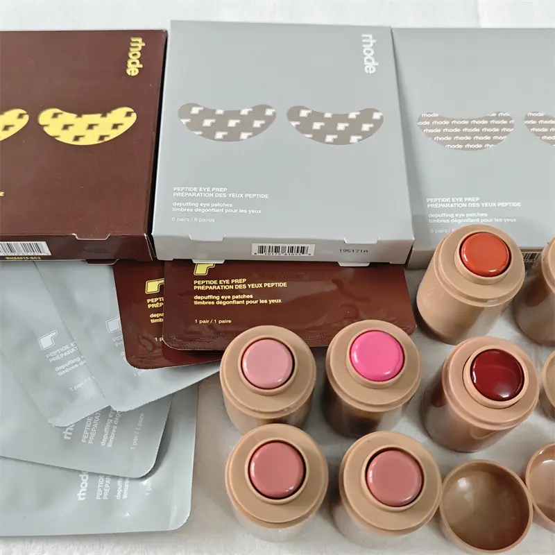 Maquiagem novo modelo reduzir inchaço olho remendo casca de banana picante marg caixa de suco bolso blush vara não-desvanecimento à prova dwaterproof água blush