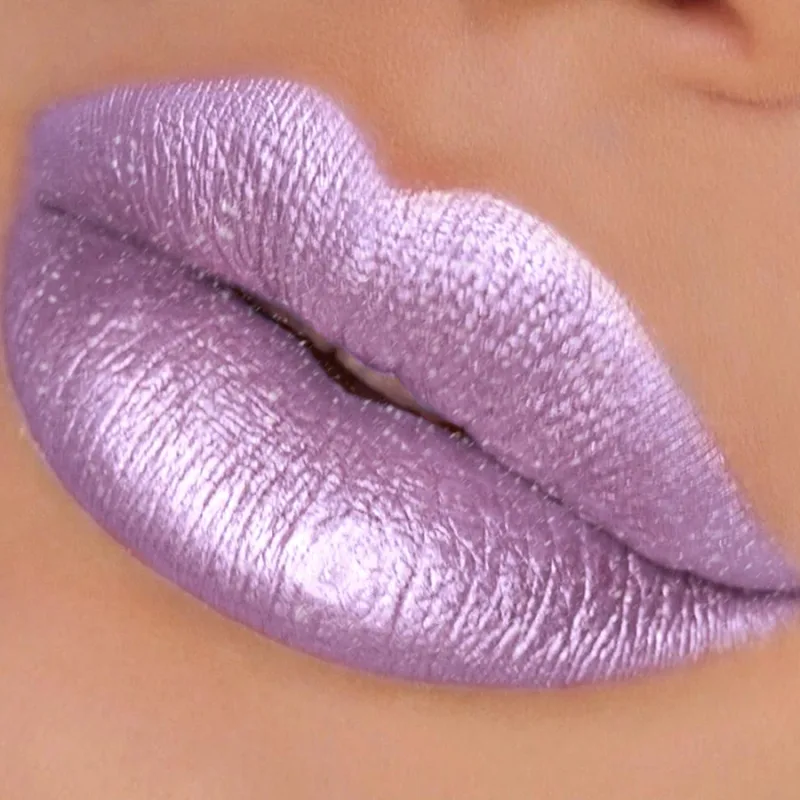 Batom metálico com glitter, acabamento hidratante, 19 cores, vermelho, rosa, brilhante, altamente pigmentado, lábios, maquiagem, presentes, cosmético, 1 peça — image 10