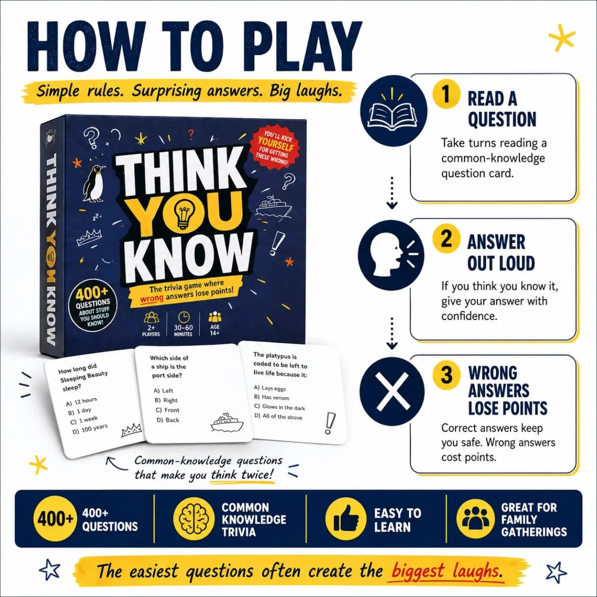 Jogo de cartas de curiosidades engraçado, desafio de conhecimento diário, jogo de festa, raciocínio rápido, pergunta 400 perguntas, 110 cartas