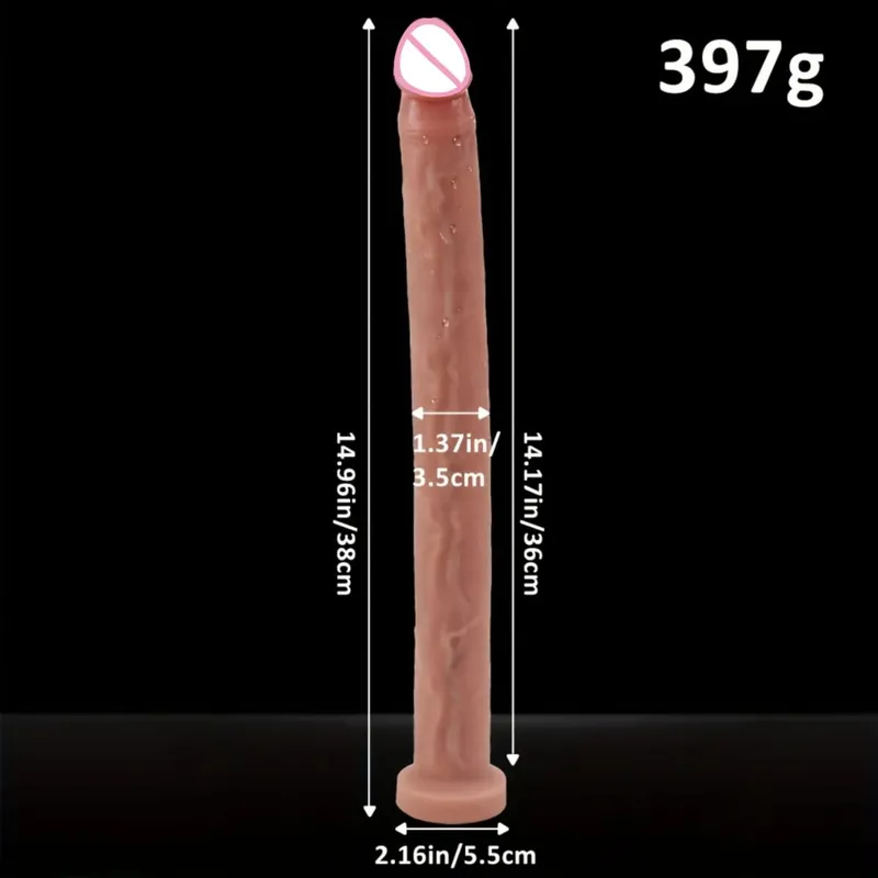 Vibrador realista extra longo, estimulação do ponto g, toque profundo, pênis, vagina, anal, pau, brinquedos sexuais adultos para mulheres, homens, plugue anal