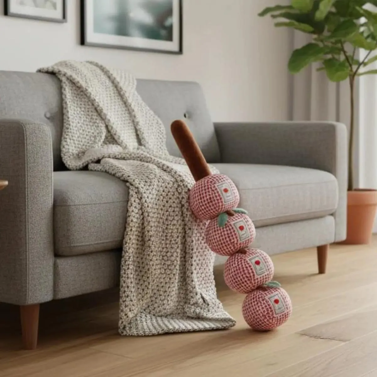 Travesseiro de corpo longo macio e bonito com seções de frutas destacáveis ​​para conforto de descanso de cama lounge