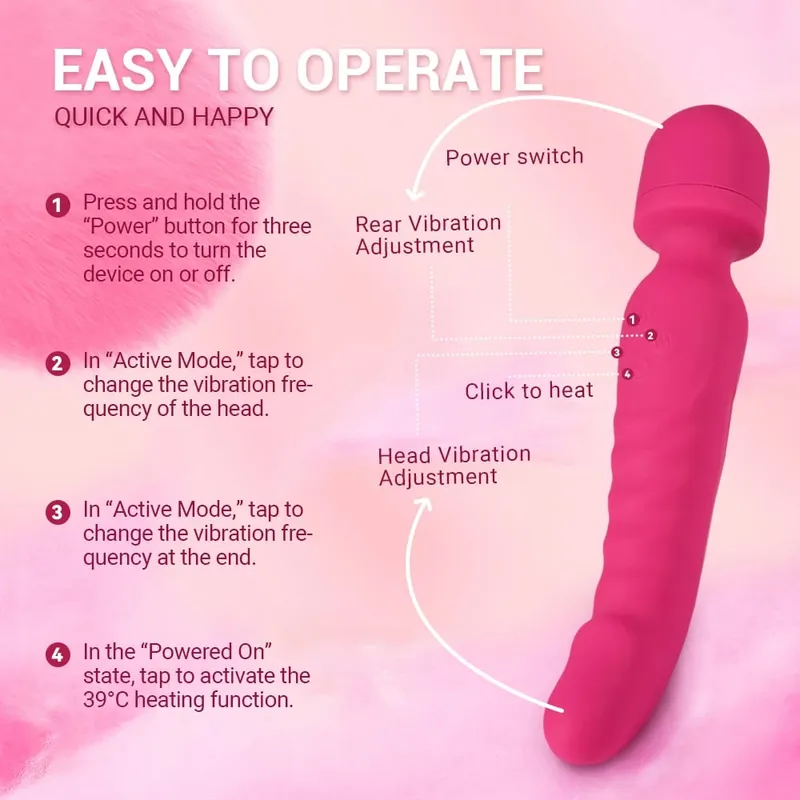 強力 AV 魔棒假陽具振動器女式陰蒂刺激器色情玩具 G 點陰道按摩器成人性玩具女性用 — image 3