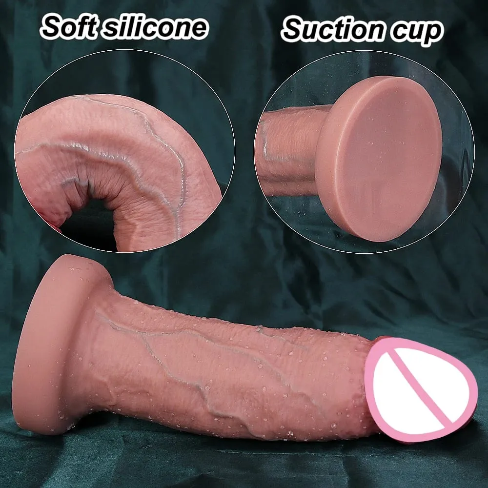 4 tamanhos avançado realista macio enorme vibrador anal pênis grosso duplo silicone galo mulher masturbação vaginal ventosa brinquedos sexuais