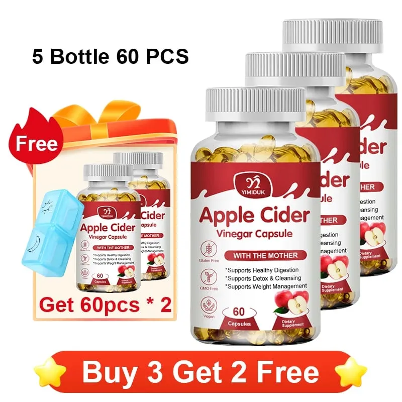 Cápsulas de vinagre de cidra de maçã 1600 mg apoiam a digestão, limpeza natural, controle de peso, saúde imunológica e equilíbrio metabólico — image 10