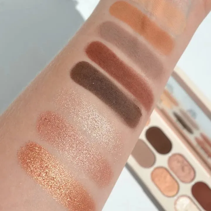 Nova rara beleza shimmer fosco neutro nude sombra placa de longa duração à prova ddiy água diária sombra de olho maquiagem cosméticos para mulher