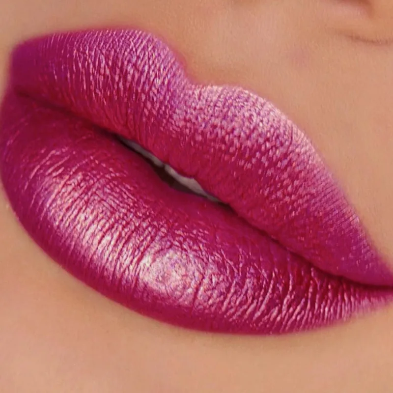 Batom metálico com glitter, acabamento hidratante, 19 cores, vermelho, rosa, brilhante, altamente pigmentado, lábios, maquiagem, presentes, cosmético, 1 peça — image 4