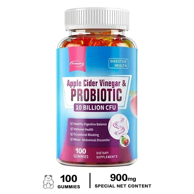 Gomas probióticas - contém vinagre de maçã que ajuda na digestão, aumenta a imunidade e alivia a constipação e o inchaço — image 10