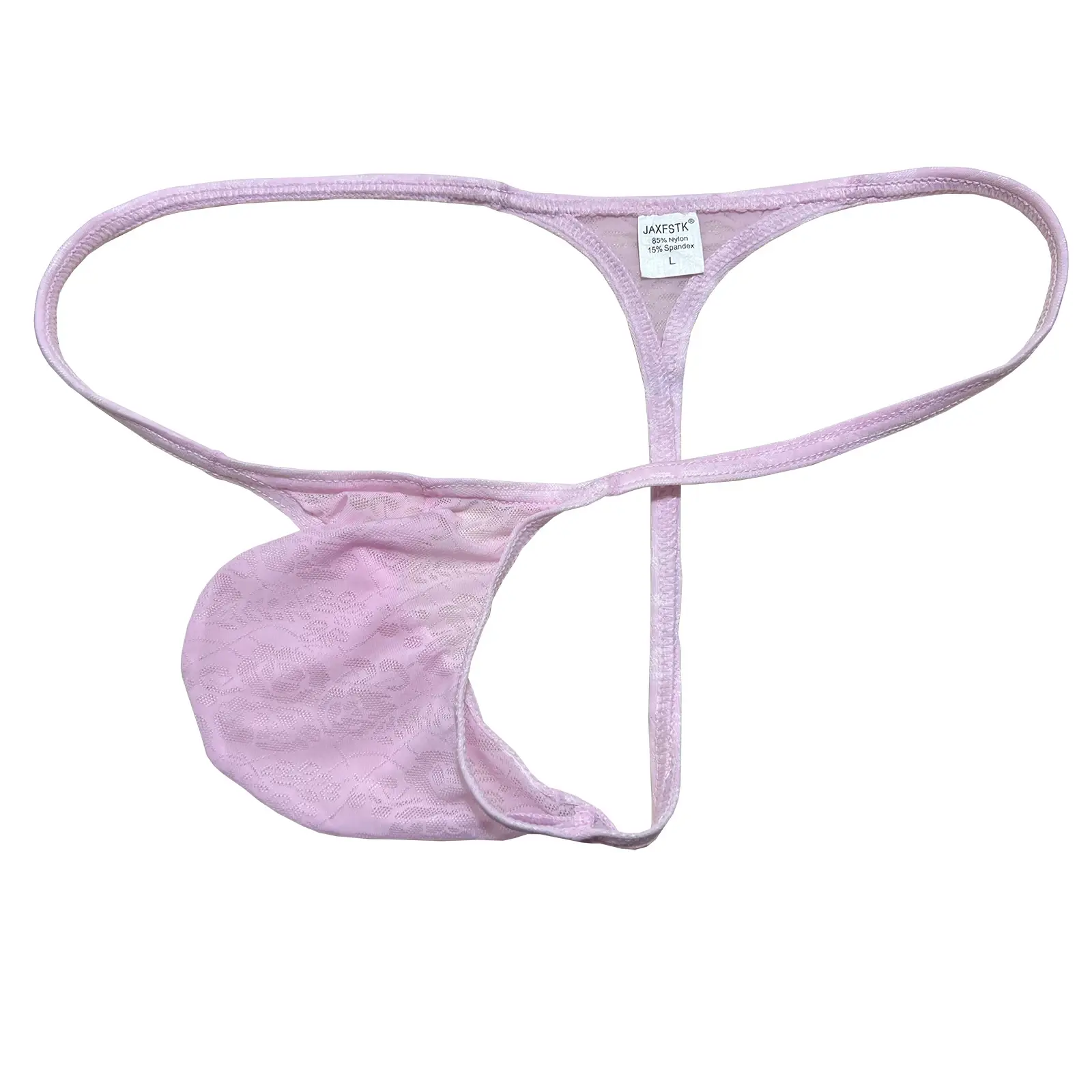 Mens Ultra-Thin Lace Jacquard Thong Underwear Soft Breathable Lightweight Mesh Panties Men Thong G-string Low Rise No-Show Brief