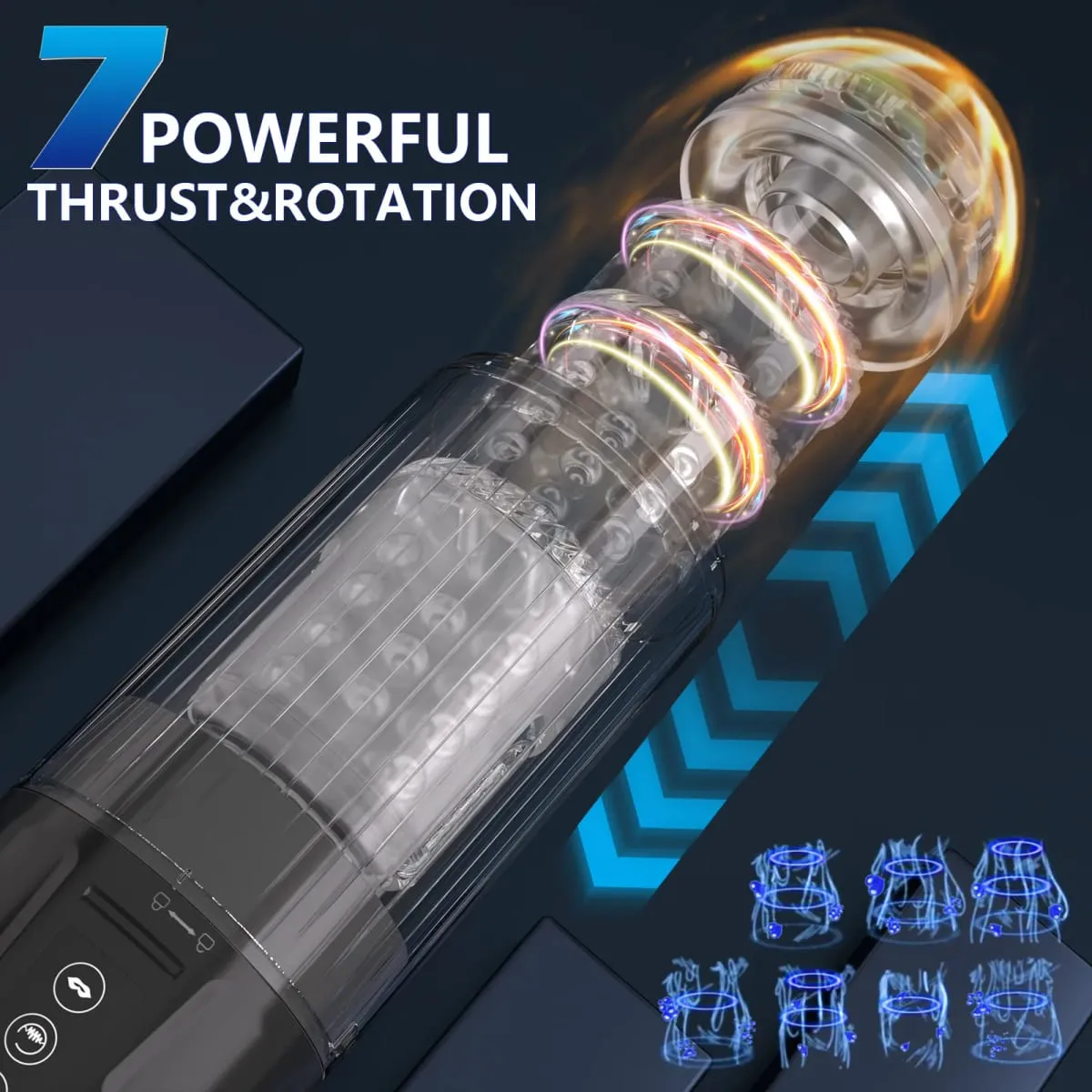 Automatic Male Masturbator Cup Pocket Pussy Stroker with 3 Pump 7 Thrusting Rotating Vibrating Sucking Sex Machines Sex toys Men