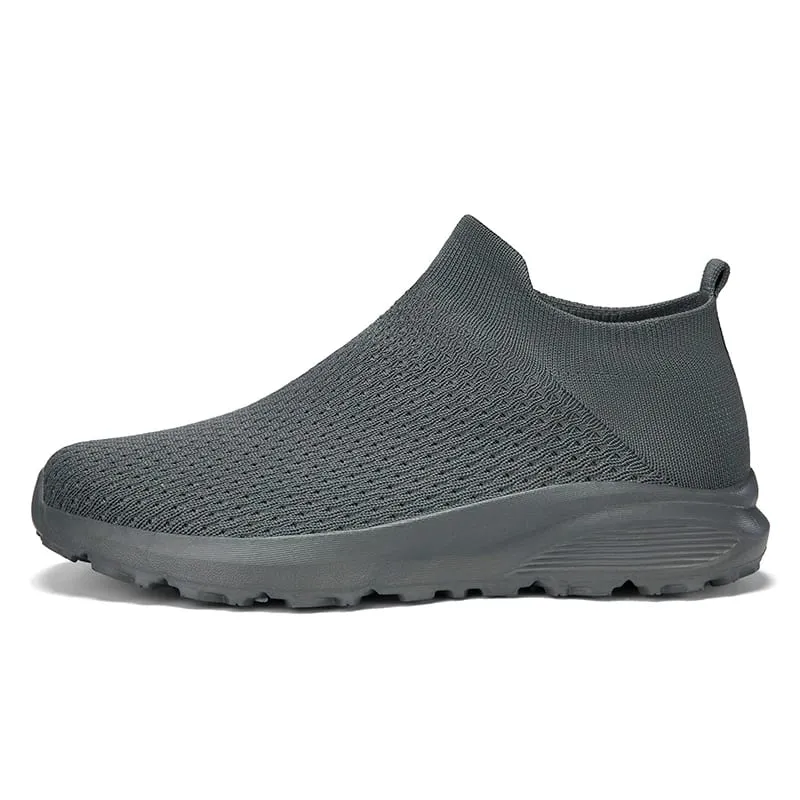 Tênis de alta qualidade masculino confortável respirável leve macio dedo do pé largo antiderrapante meias planas sapatos esportivos casuais ao ar livre — image 5
