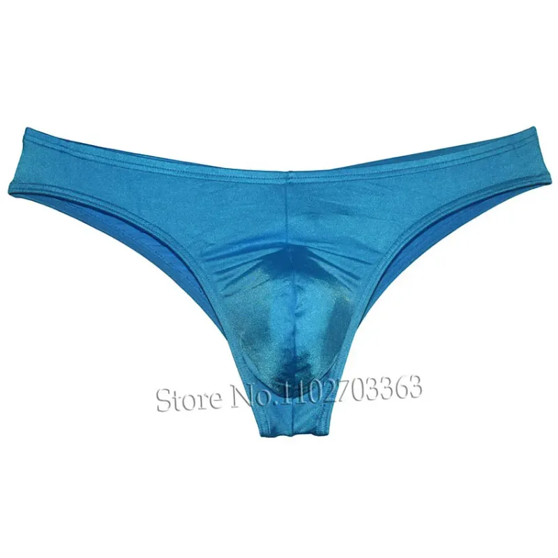 Cuecas de biquíni masculinas, cuecas triangulares, franzir as costas, micro cuecas elásticas brilhantes, verão, cintura baixa, praia, sexy, sedoso e suave — image 29