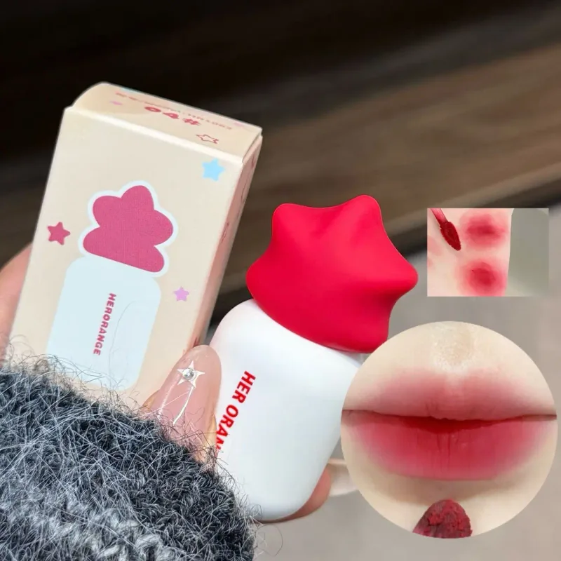 Herorange Soft Matte Lip Mud Não Secante Longo Desgaste para Viagem Diária Acessível Maquiagem