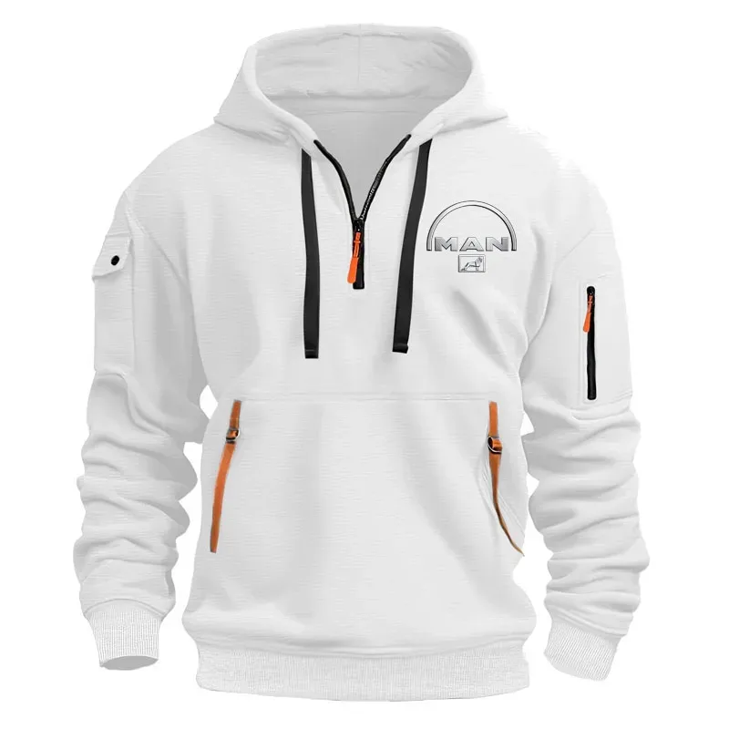 Moletons com capuz masculino meio zíper impressão nova primavera pulôver esportes topo masculino hip-hop rua oversized hoodies