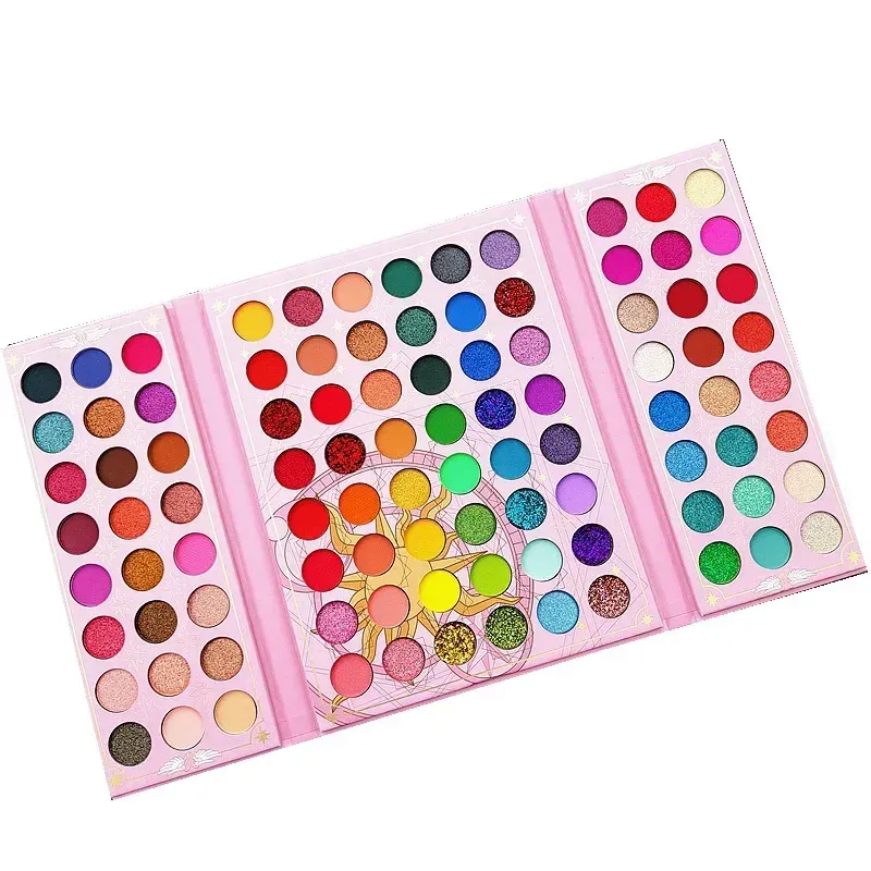 Natal 96 cores sombra de olho placa shimmer fosco lantejoulas sombra colorida palco bola dedicada neon sombra paleta compõem